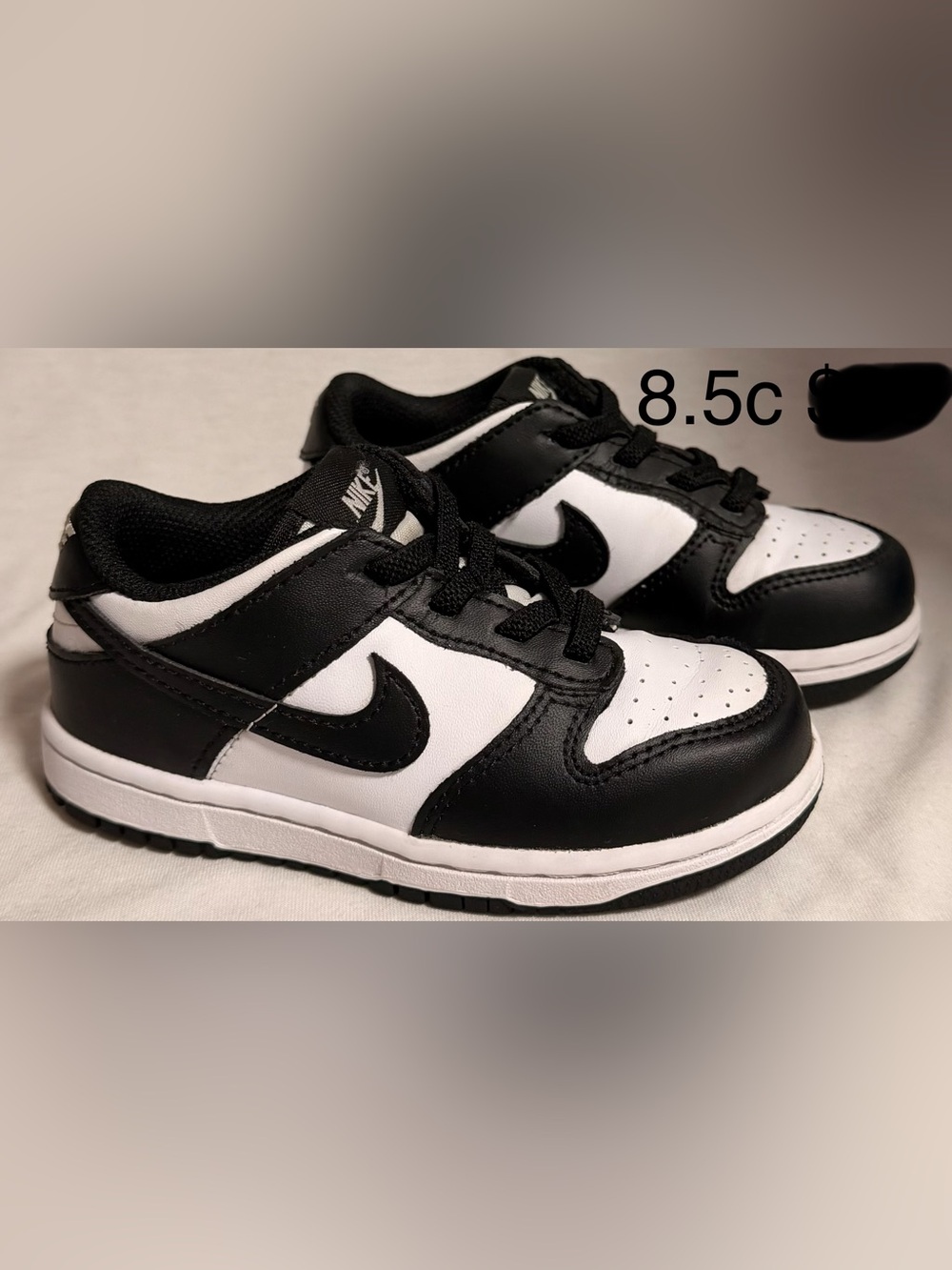 Nike Kids' Black/White Low-Top Sneakers